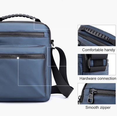 Men Oxford Cloth Crossbody Chest Bag Sporty And Versatile - Grey
