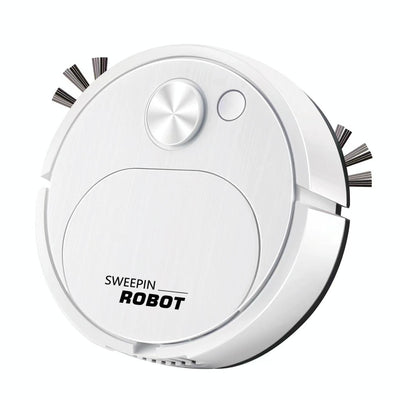 Smart Usb Charging Robot Vacuum for Family Cleaning - Black
