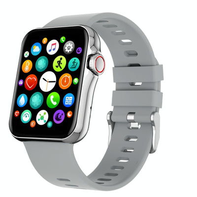 1.6 Inch Waterproof Smart Watch With Ips Colour Screen Sport Sleep Heart Rate Monitoring - Grey