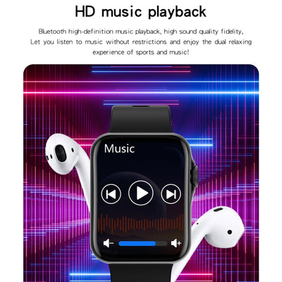 1.6 Inch Waterproof Smart Watch With Ips Colour Screen Sport Sleep Heart Rate Monitoring - Grey