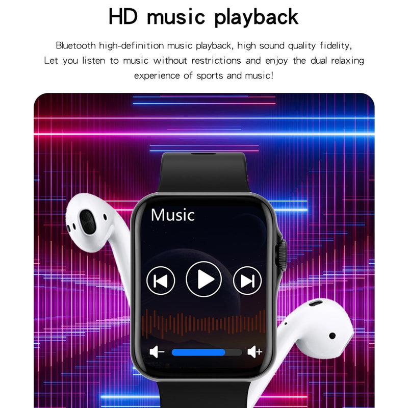 1.6 Inch Waterproof Smart Watch With Ips Colour Screen Sport Sleep Heart Rate Monitoring - Grey