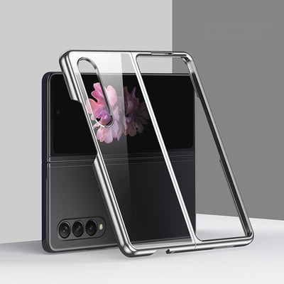 Shockproof Electroplated Case for Samsung Fold 4 5g - Silver