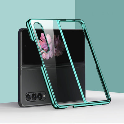 Shockproof Electroplated Case for Samsung Fold 4 5g - Silver