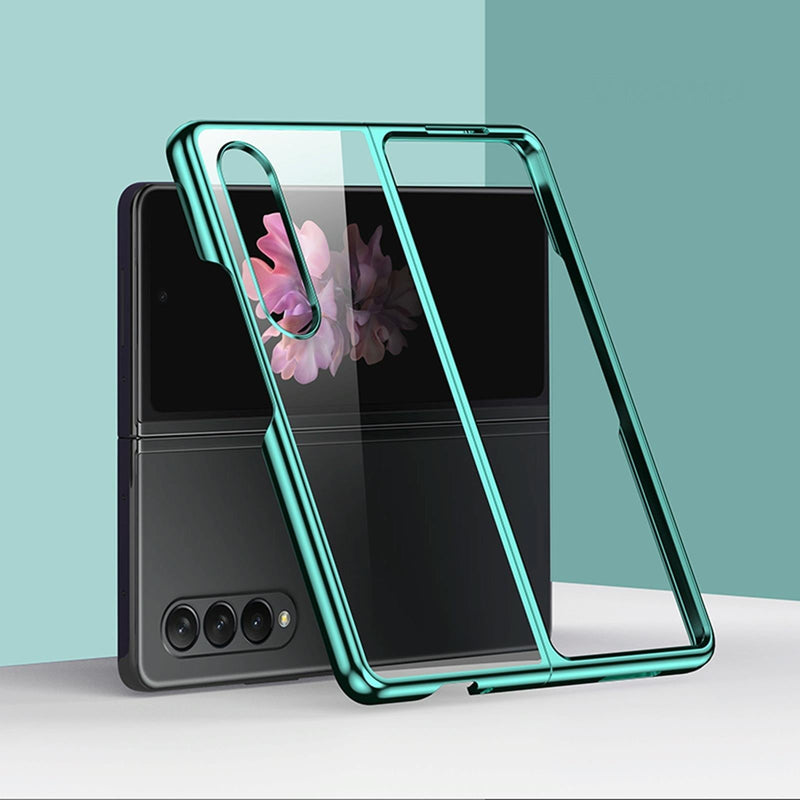 Shockproof Electroplated Case for Samsung Fold 4 5g - Silver