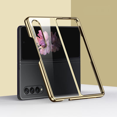 Shockproof Electroplated Case for Samsung Fold 4 5g - Silver