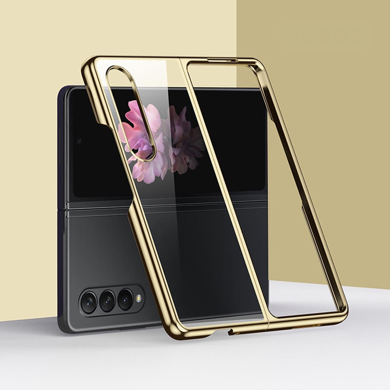 Shockproof Electroplated Case for Samsung Fold 4 5g - Silver