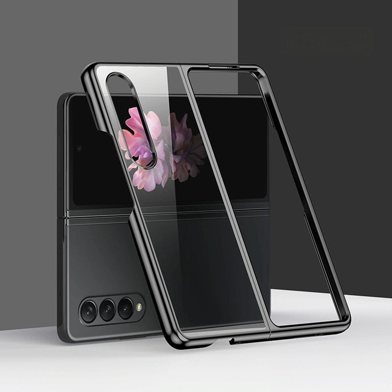 Shockproof Electroplated Case for Samsung Fold 4 5g - Silver