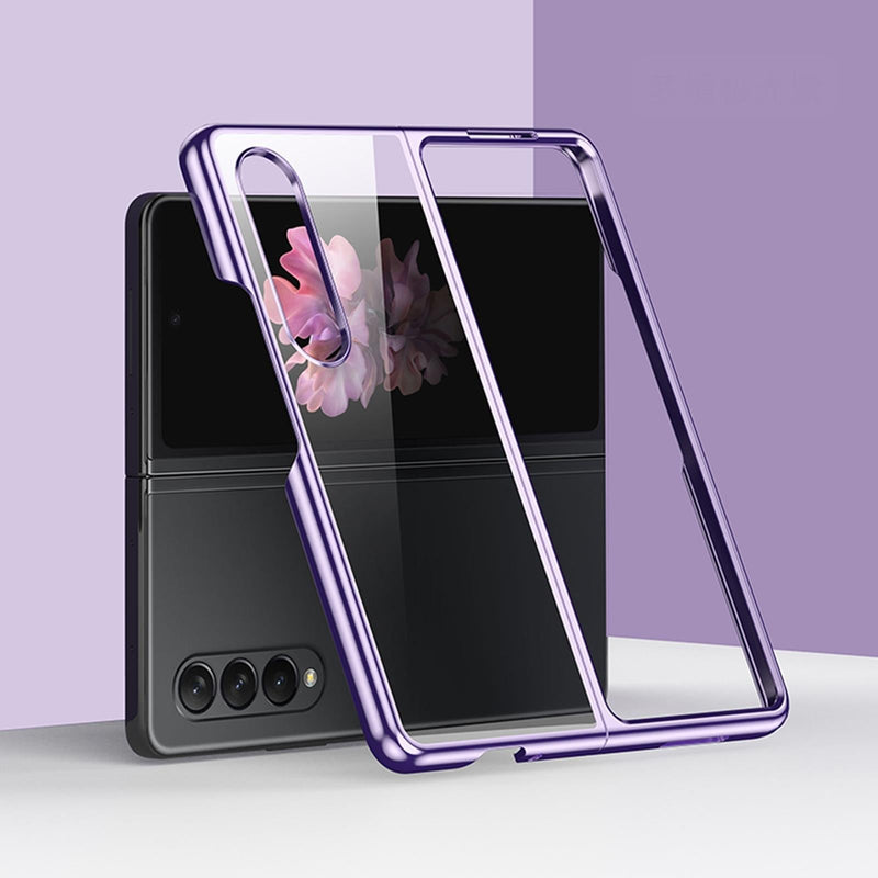 Shockproof Electroplated Case for Samsung Fold 4 5g - Silver