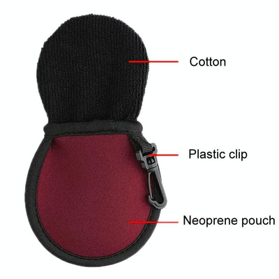 Hooked Neoprene Golf Ball Cover - Durable Protection - Green