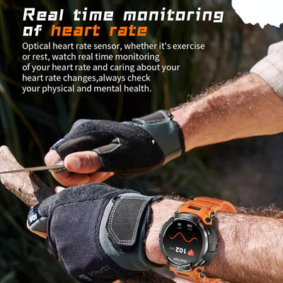 1.5 Inch Colour Screen Bluetooth Smart Watch Health & Sports Monitoring - Orange
