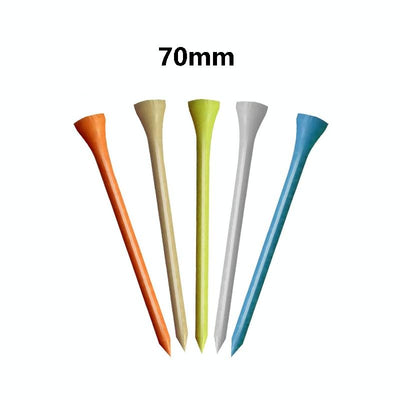 40 Wooden Golf Tees with Ball Holder - 70Mm