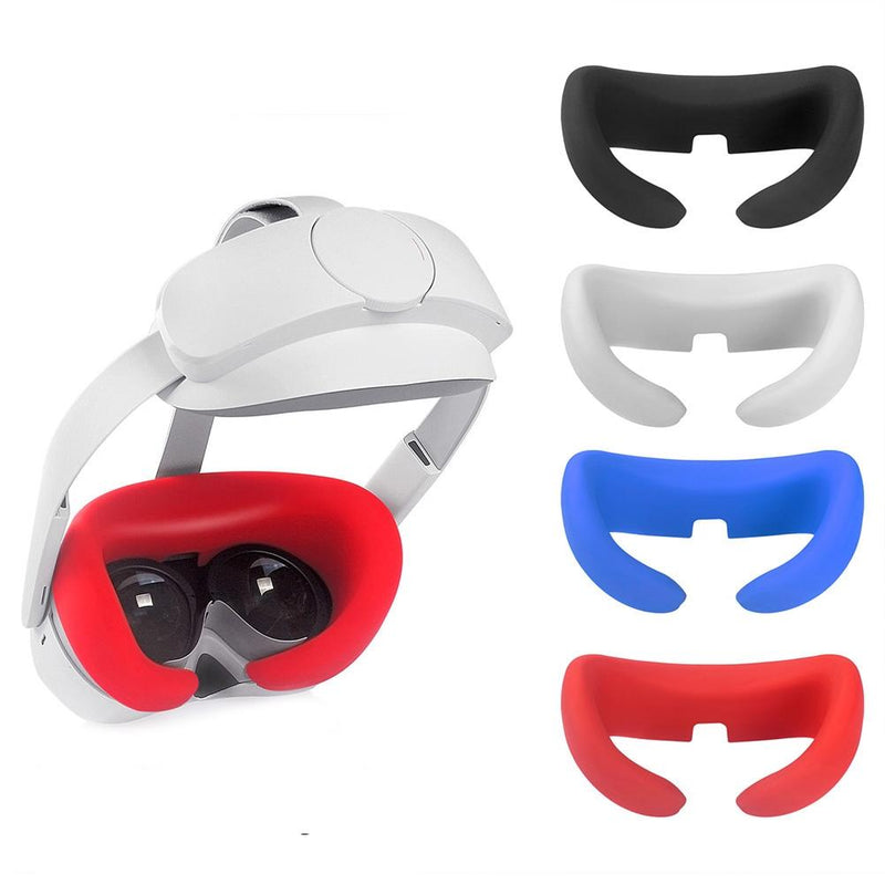 Comfortable Silicone Vr Eye Mask for Pico Neo 4 - Red