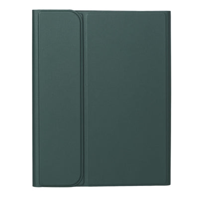 2022 Ipad 10.9 Touch Keyboard Leather Case With Pen Slot - Dark Green
