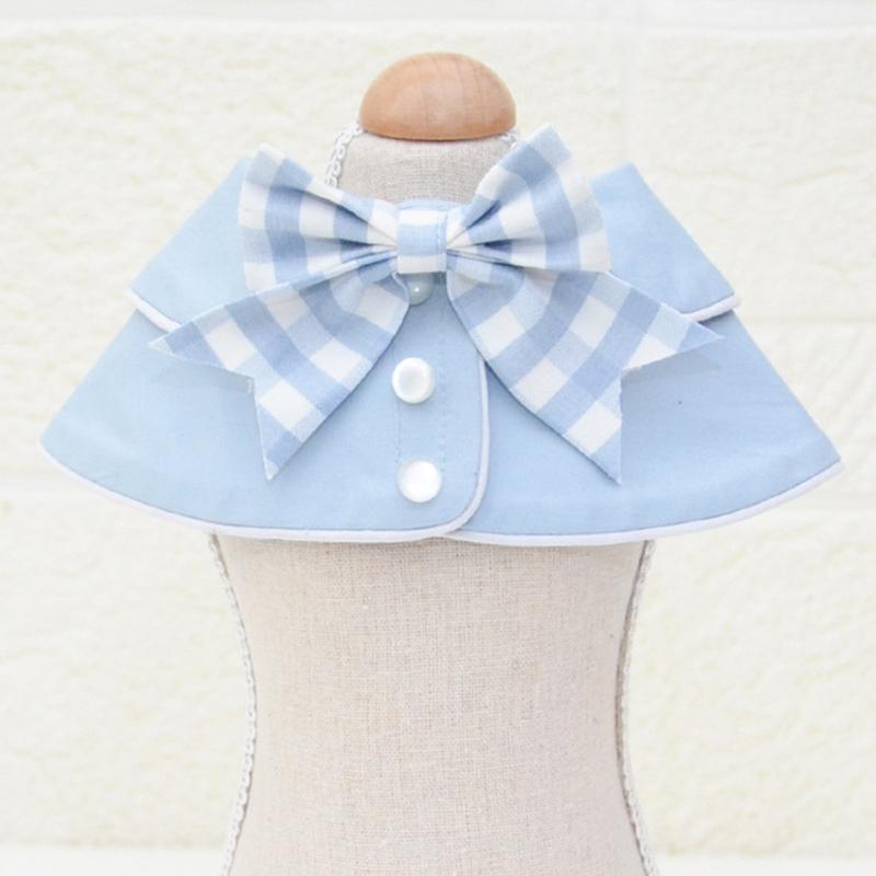 Pet Accessories Dog Small Shawl Bib Saliva Towel Triangle Scarf - Size S - Light Yellow