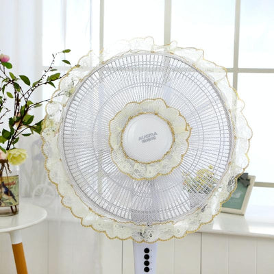 Electric Fan Safety Net Cover - Anti-pinch Dustproof - Peony