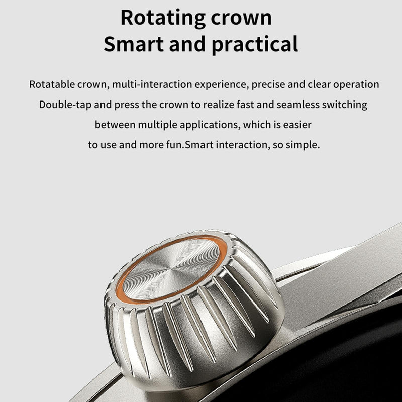 1.43 Inch Bt5.1 Smart Sport Watch With Health Monitoring - Grey