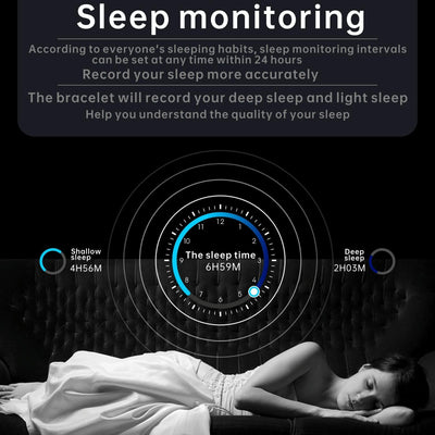 1.83 Inch Bt5.2 Smart Sport Watch Support Sleep / Heart Rate / Blood Oxygen / Temperature / Blood Pressure Health Monitor - Black + Black