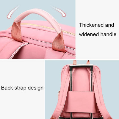 Anti-theft Laptop Backpack - Durable & Versatile - Pink