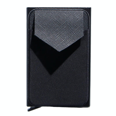 Compact Metal Card Holder with Rfid Protection - Silver