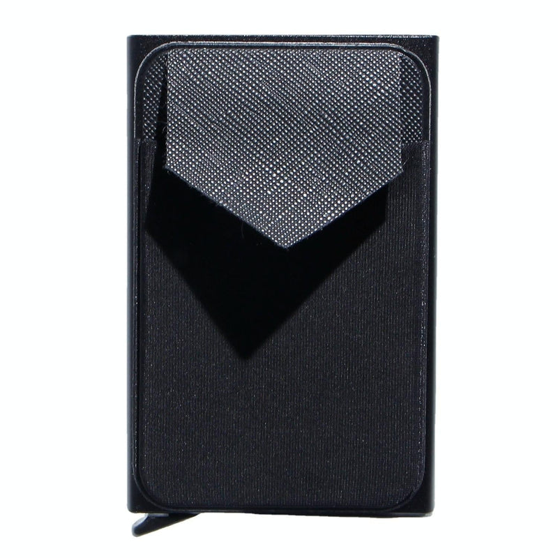 Compact Metal Card Holder with Rfid Protection - Silver