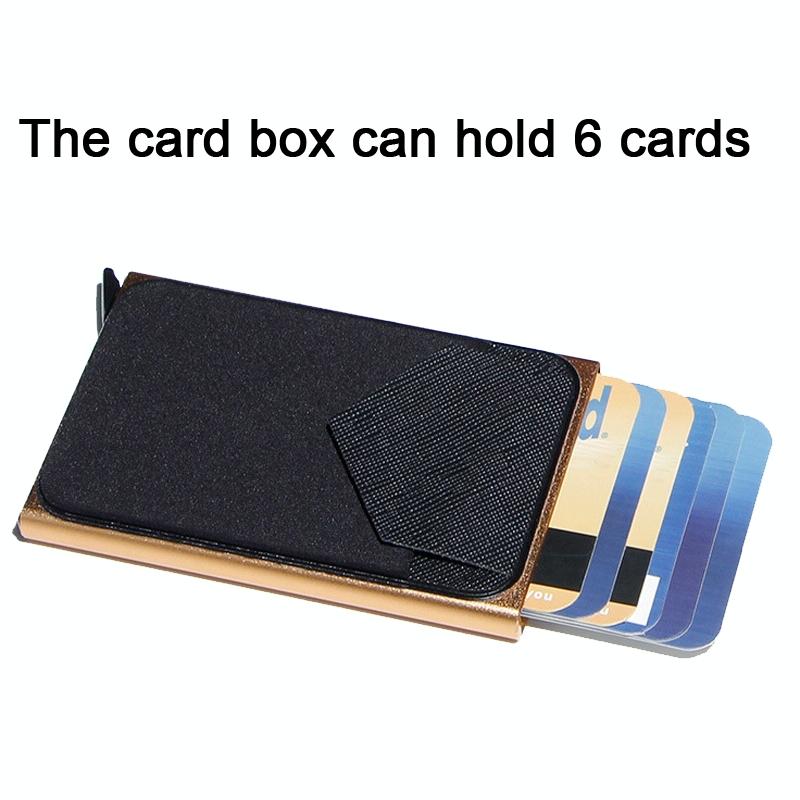 Compact Metal Card Holder with Rfid Protection - Silver