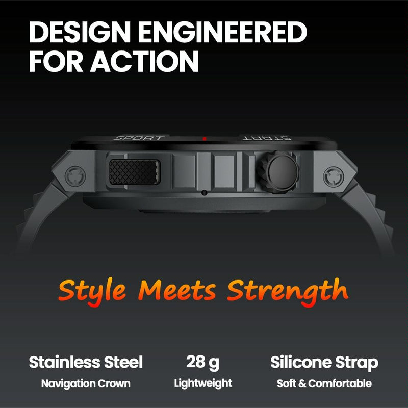 1.43 Inch Fitness & Wellness Smart Watch 24H Health Monitoring - Wild Green