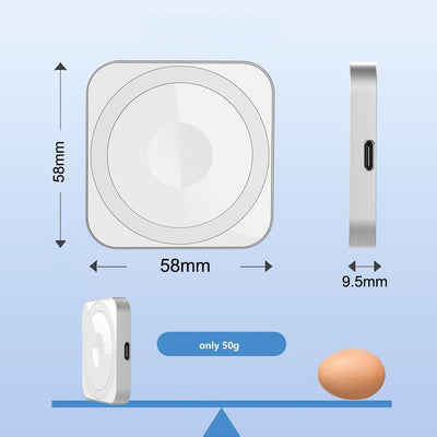 15W 3 In 1 Magnetic Wireless Charger For Smart Devices - Black