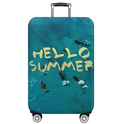 Protective Cover for Trolley Luggage - Durable and Dustproof - Large Size - Summer Sea - S