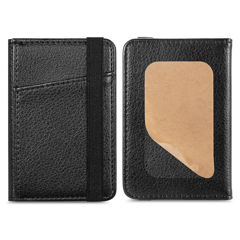 Pu Leather Phone Card Holder With Bracket Multifunctional - Rose Gold
