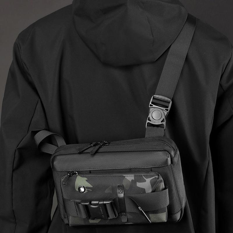 Functional Men Chest Bag Versatile Messenger Bag For Everyday Use - Camouflage