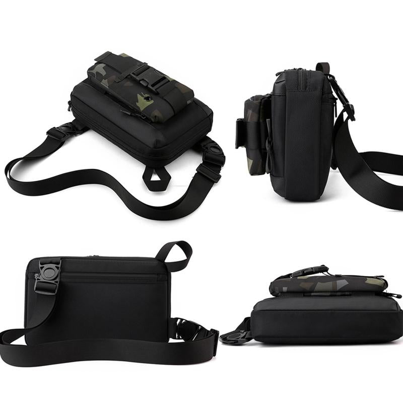 Functional Men Chest Bag Versatile Messenger Bag For Everyday Use - Camouflage