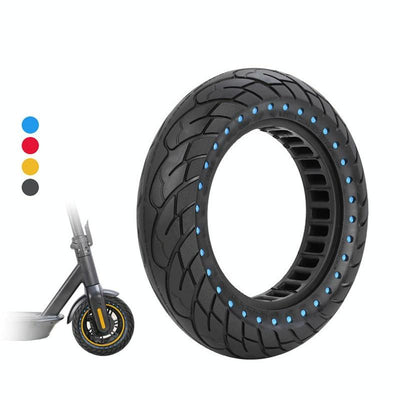 10 Inflatable Honeycomb Solid Run-flat Tire Electric Scooter - 36Mm Slot Red