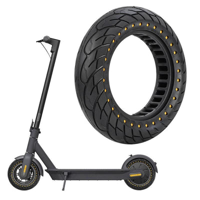 10 Inflatable Honeycomb Solid Run-flat Tire Electric Scooter - 36Mm Slot Red
