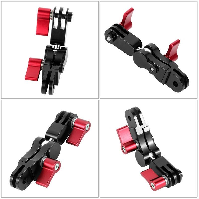 360 Degree Rotating Mount Adapter For Gopro Hero11 - Aluminium Alloy - Black