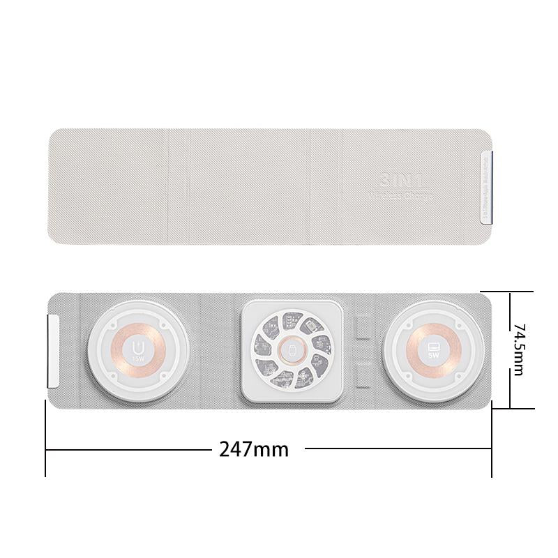 3 In 1 Portable Magsafe Wireless Charger - Orange