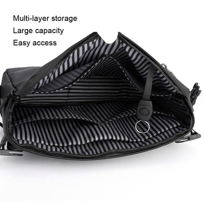 Large Capacity Waterproof Messenger Bag For Men - Grey
