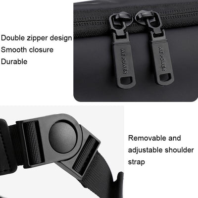 Large Capacity Waterproof Messenger Bag For Men - Grey