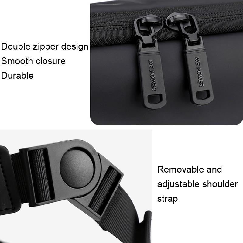 Large Capacity Waterproof Messenger Bag For Men - Grey