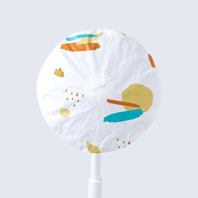 Modern Minimalist Floral Floor Fan Cover - 48cm - Green House