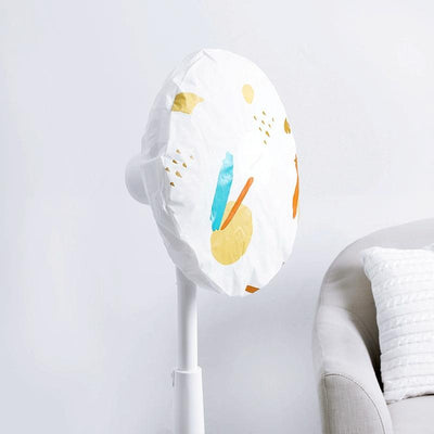 Modern Minimalist Floral Floor Fan Cover - 48cm - Green House