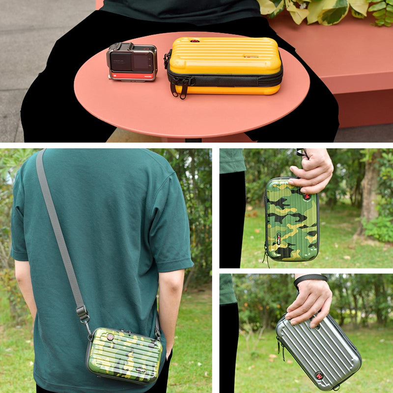 Waterproof Handheld Camera Bag for Amagisn Sports - Storage and Protection - Camouflage Green