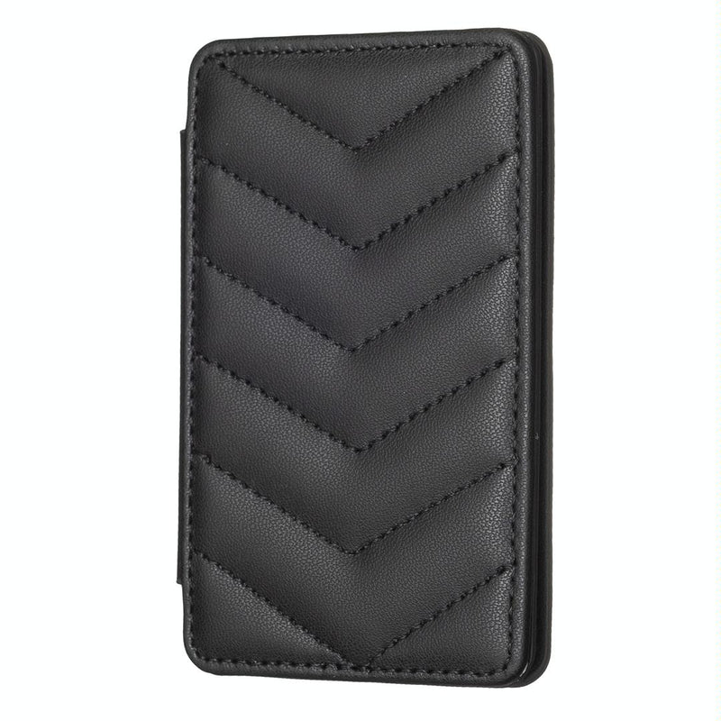 Wave Pattern Card Bag Back Sticker For Mobile Phones - Black