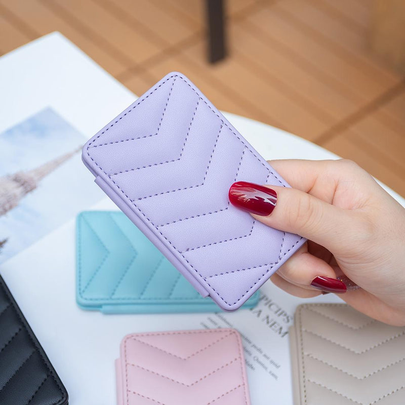 Wave Pattern Card Bag Back Sticker For Mobile Phones - Black