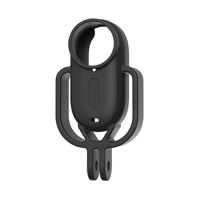 Shock-Absorbing Silicone Cover For Insta360 Go 3S Camera - Black - Horizontal Black