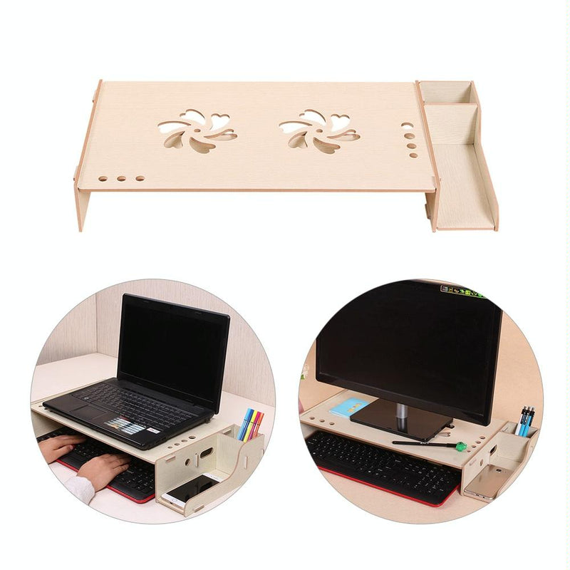 Wood Monitor Stand with Keyboard Storage - Tbd049404601C