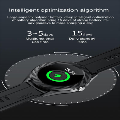 Smart Watch With Bluetooth Call And Health Monitoring - Ip67 Waterproof - Blue