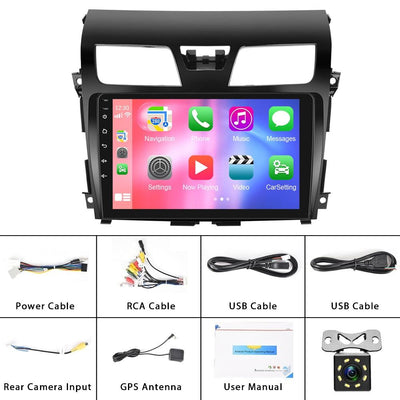 10.1 Inch Car Mp5 Player For Nissan Teana 13-16 - Wifi 1 + 32G Reversing Video Screen - Standard + 8 Lights Camera