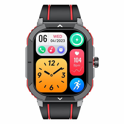 2.06 Inch Bt5.3 Ip68 Sport Smart Watch Bluetooth Call / Message / Health - Blue