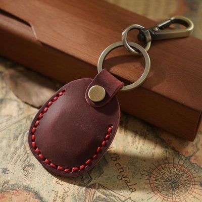 Vintage Leather Proximity Card Holder Access Control - Coffe