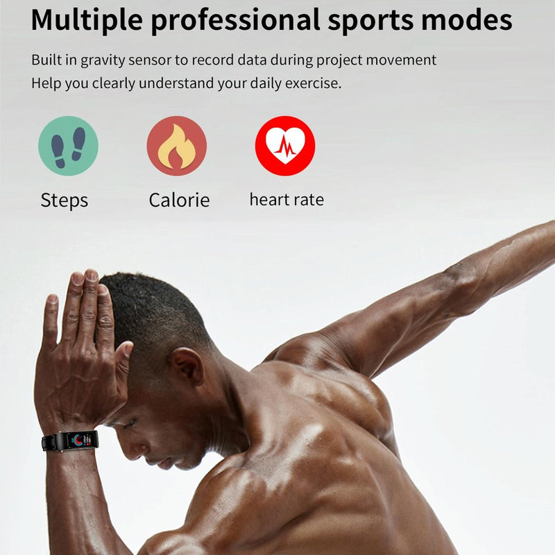 1.08 Inch Steel Band Earphone Detachable Life Waterproof Smart Watch Support Bluetooth Call - Silver